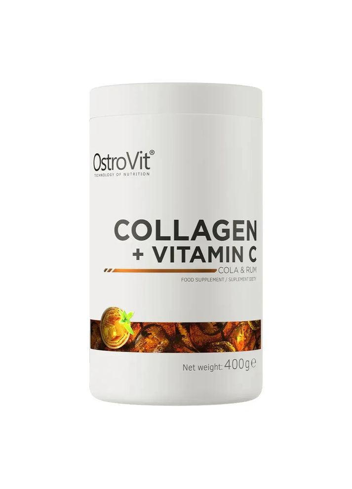 Коллаген и витамин С Круг - ром (Collagen + Vitamin C) 400 г Ostrovit (361118567)