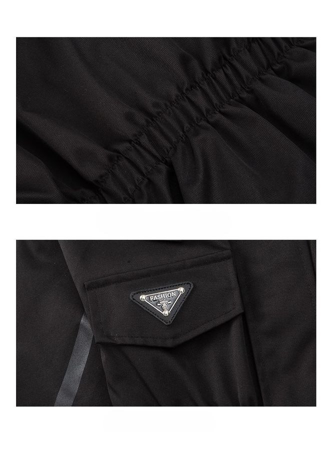 Чорна зимня дитяча зимова куртка подовжена для дівчинки куртка-пальто BabyStyle