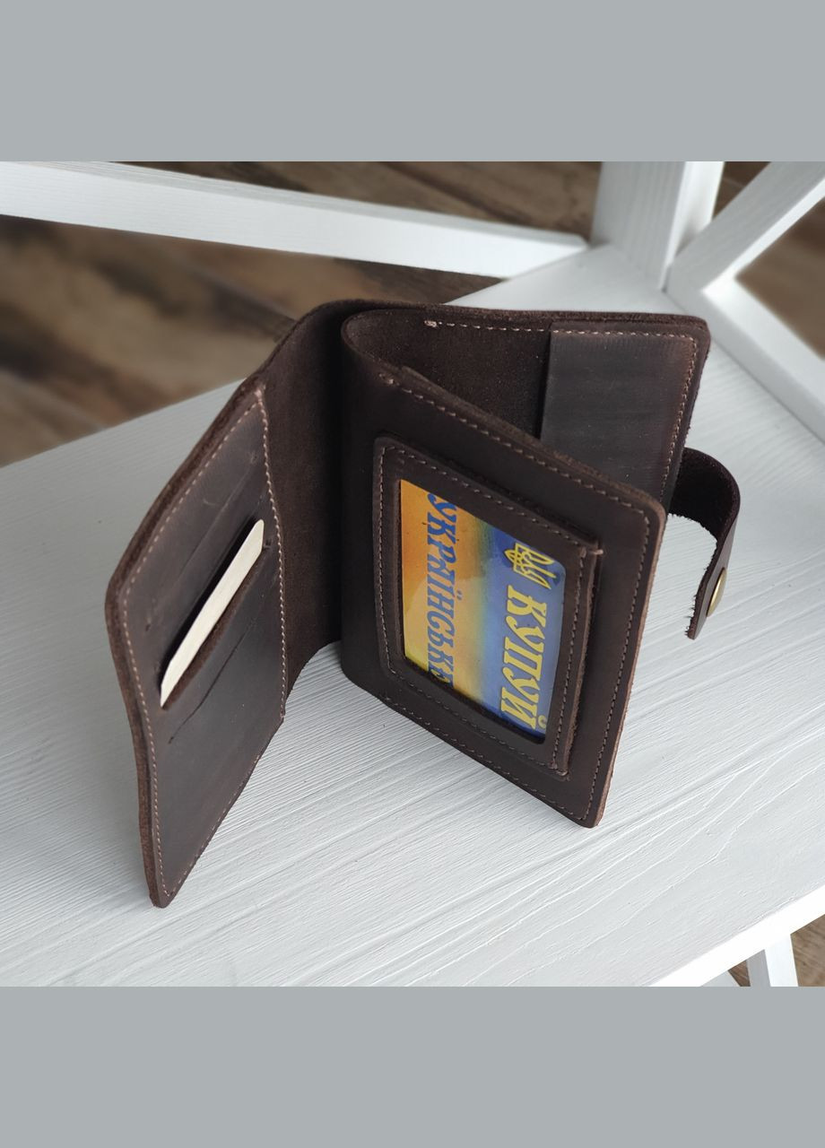 Шкіряна обкладинка для документів коричнева GS (315430249)