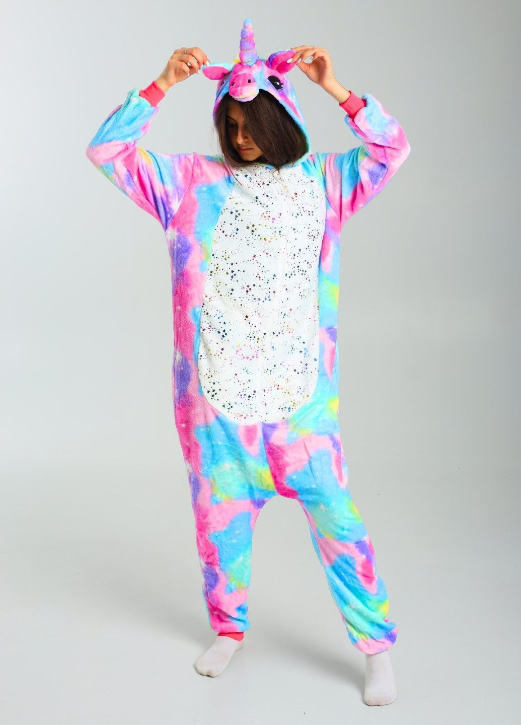 Кігурумі піжама Єдиноріг Іскорка жіноча різнобарвна плюшева Lalapka (369369944)