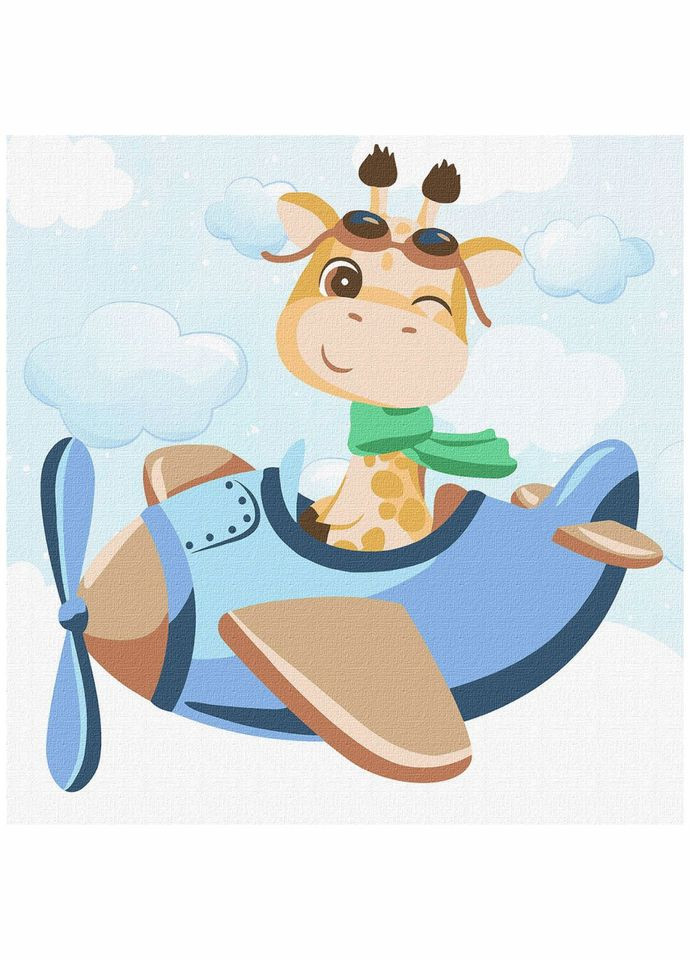 Картина по номерам "Будущий пилот" KHO6096 30х30 см Идейка (302367881)