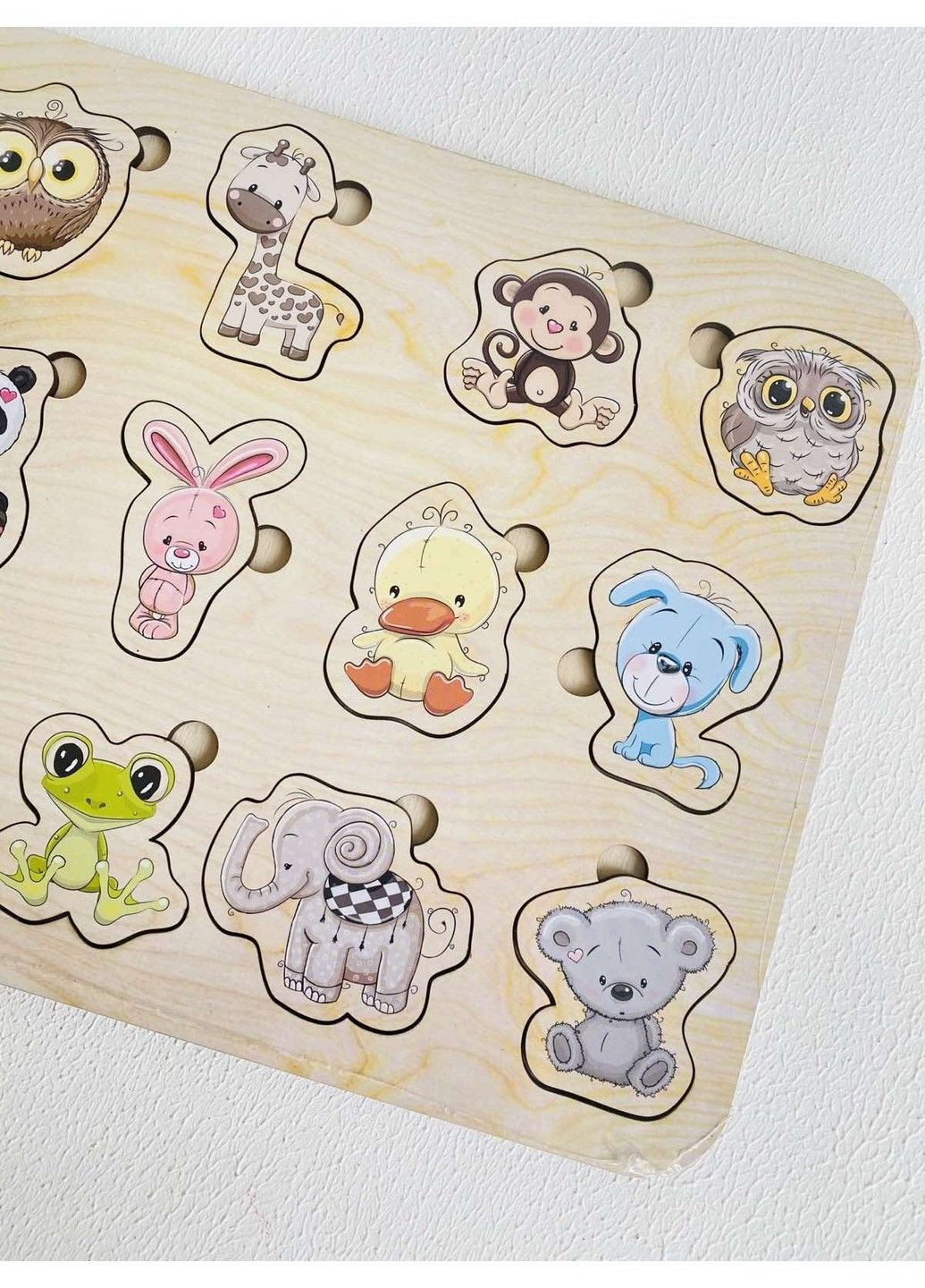 Дитяча розвиваюча гра Сортер дерев'яний "Звірі" ПСД 027 Ubumblebees (297129498)