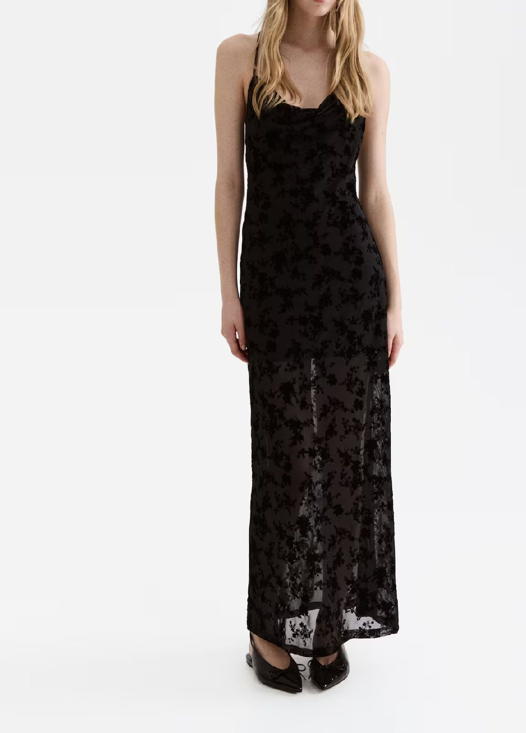 Черное праздничный платье H&M однотонное