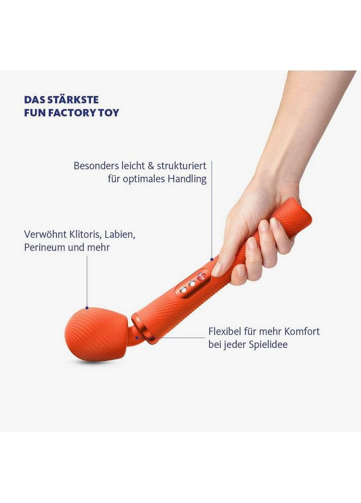 Вібратор-мікрофон Wand VIM Sunrise Orange Fun Factory (373287205)