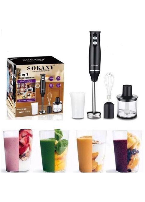 Ручной блендер 4в1 500W погружной блендер с измельчителем WK1710-4 Sokany (296107831)