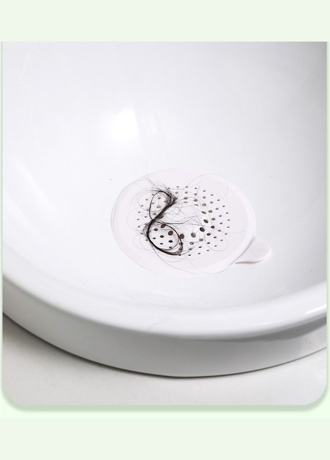 Фильтр для слива душа и ванны круглой форми для улавливания волос и мусора с креплением на присоске No Brand (324834224)