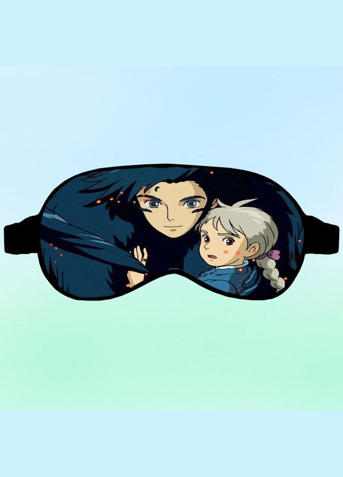 Маска для сну Аніме Ходячий замок #0003 чорна No Brand (315041204)