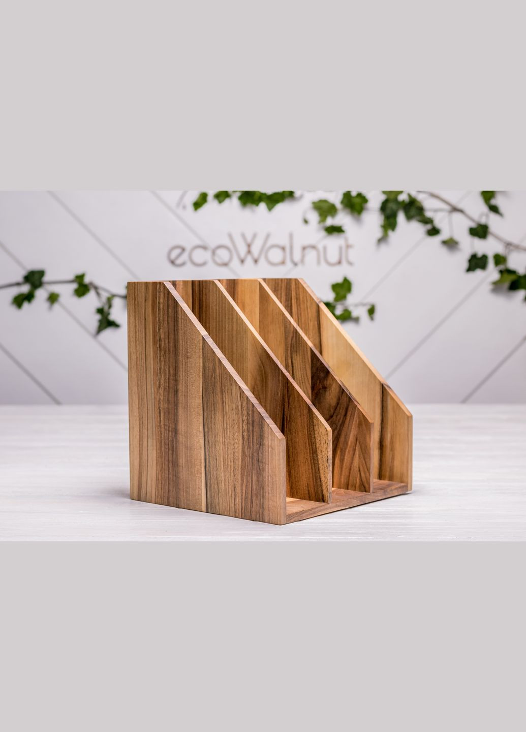 Аксесуар «Підставка для папок та документів» 3 Органайзер для паперів на робочий стіл EcoWalnut (294721244)