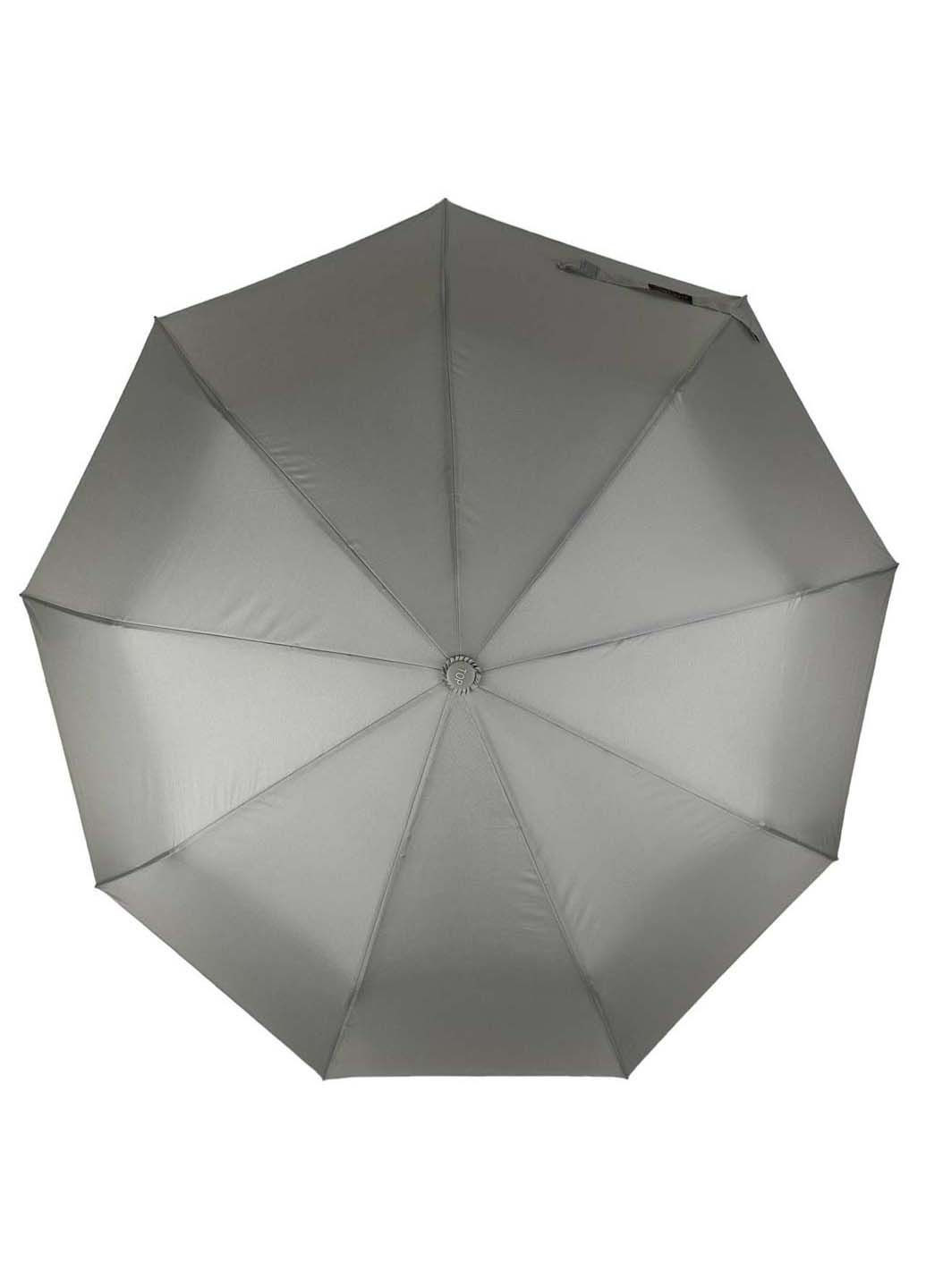 Женский однотонный зонт полуавтомат на 9 спиц Toprain (289977369)