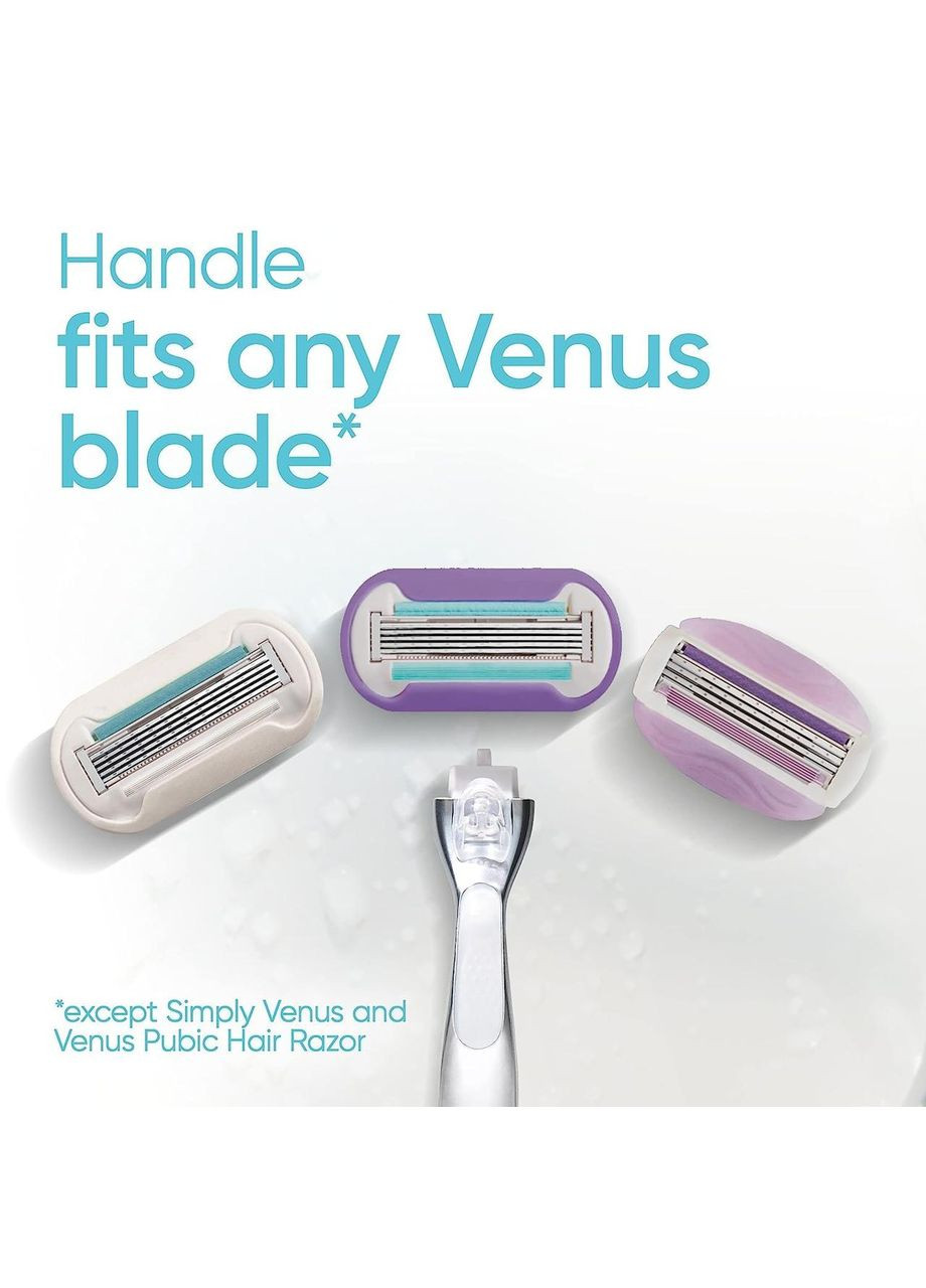 Станок для гоління жіночий (Бритва) Venus Deluxe Smooth Platinum з 1 змінним картриджем Gillette (346493586)