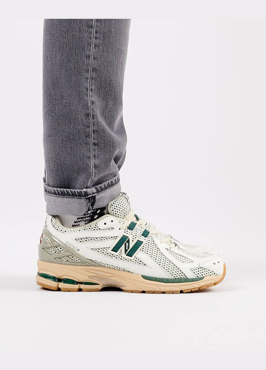 Білі Осінні кросівки чоловічі, вьетнам New Balance 1906R White Green Cream