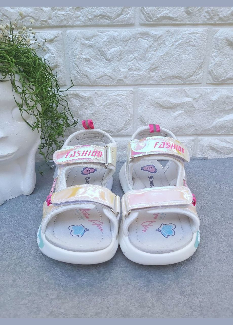 Стильні різнокольорові босоніжки для дівчинки No Brand (329740318)