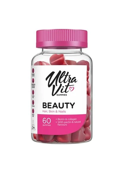 Витамины для красоты волос, кожи и ногтей Ultra Vit Beauty Hair Skin Nails, 90 пастилок No Brand (365842046)