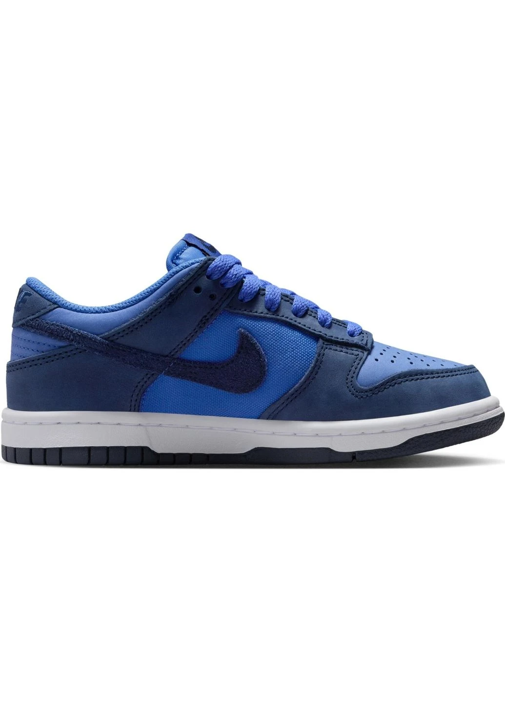 Синие кроссовки подростковые (gs) сине-темно-синие hq9293-400 Nike DUNK LOW SE