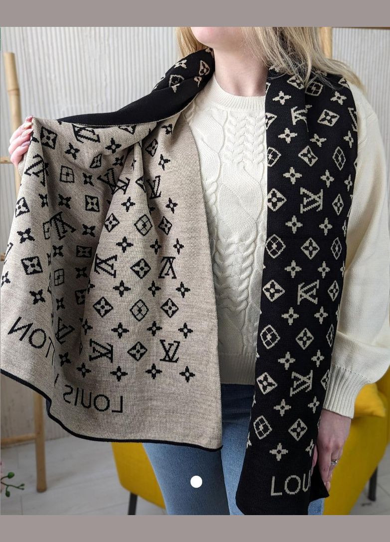 ПАЛАНТИН ШАРФ, ХУСТКА чорно-пісочний No Brand (322464236)