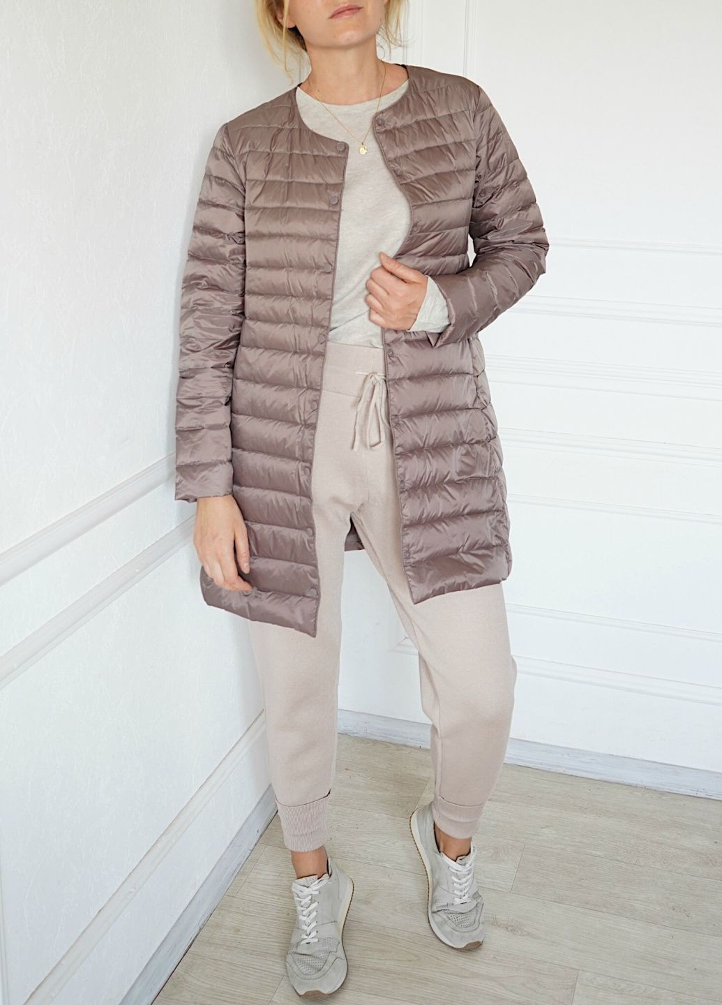 Бежевый Пуховик One