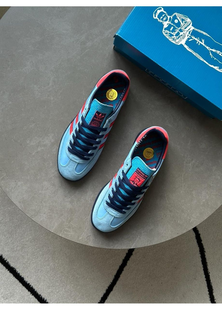 Блакитні кросівки adidas blue No Brand C.P. Company x GT Manchester Spezial