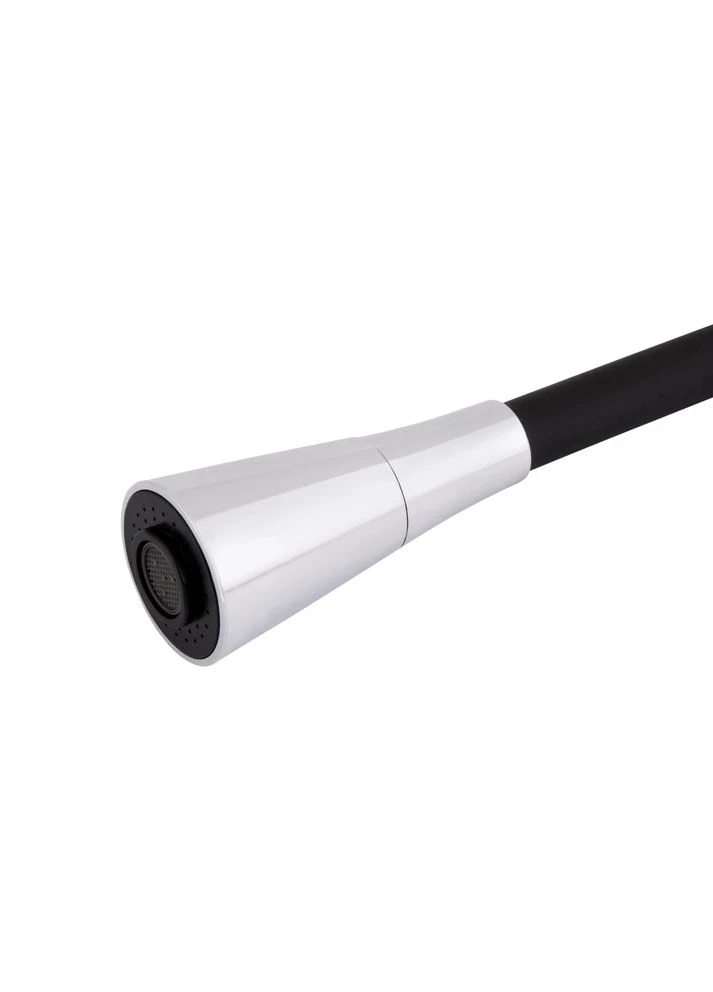 Смеситель для кухни Tani 008F3, Chrome/Black (k40) с гибким изливом LIDZ (373283068)