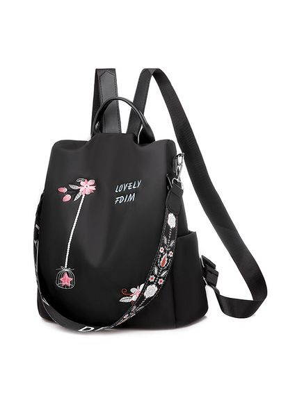 Антиворовський жіночий рюкзак lovely водонепроникний міцний і якісний Black Italian Bags (290255628)