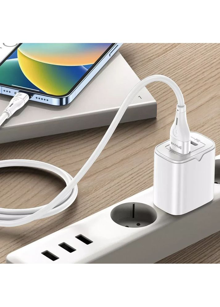 Кабель Soft Silicone Lightning 2.4A (1m) Proove (360527983)