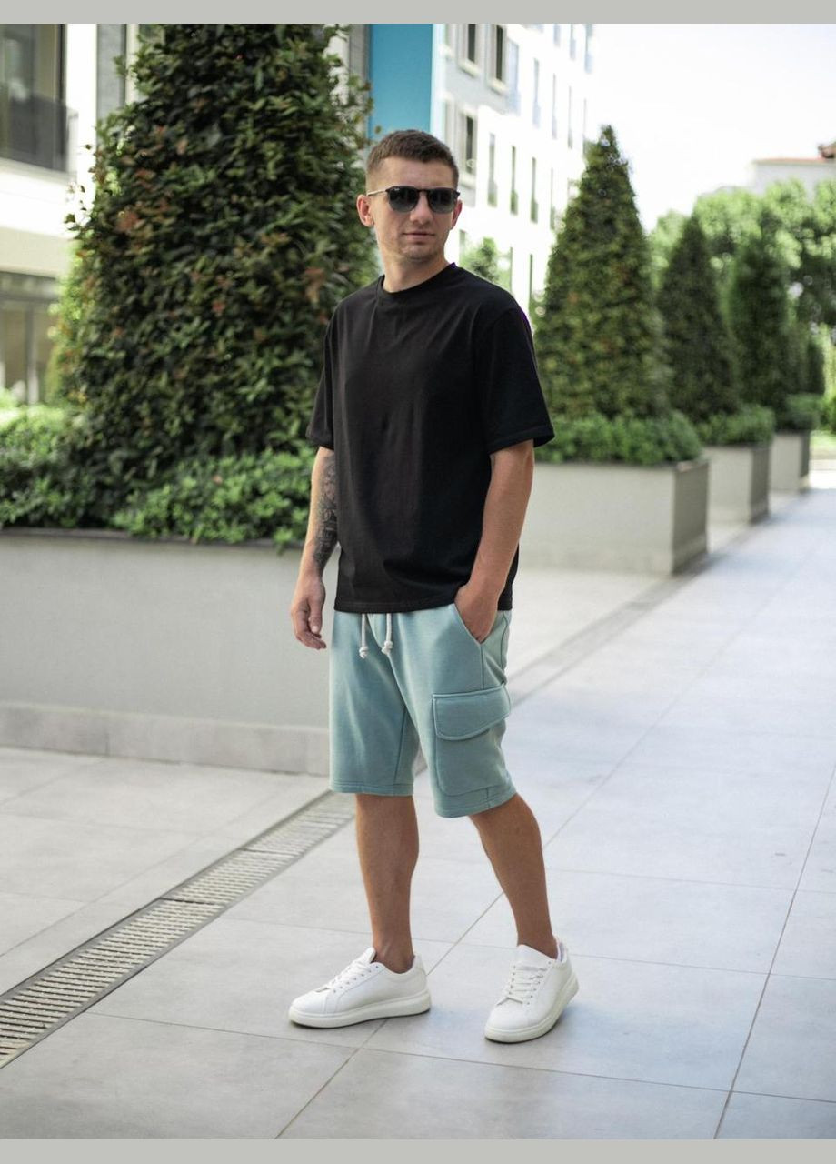 Летние шорты удобные для парней на резинке хлопковые, пляжные стильные Турция свободные классические Intruder (359381227)