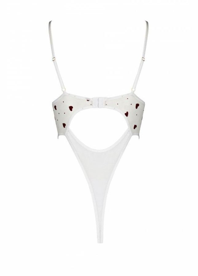 Эротический боди с рисунком LOVELIA BODY white L/XL- Passion (297394394)