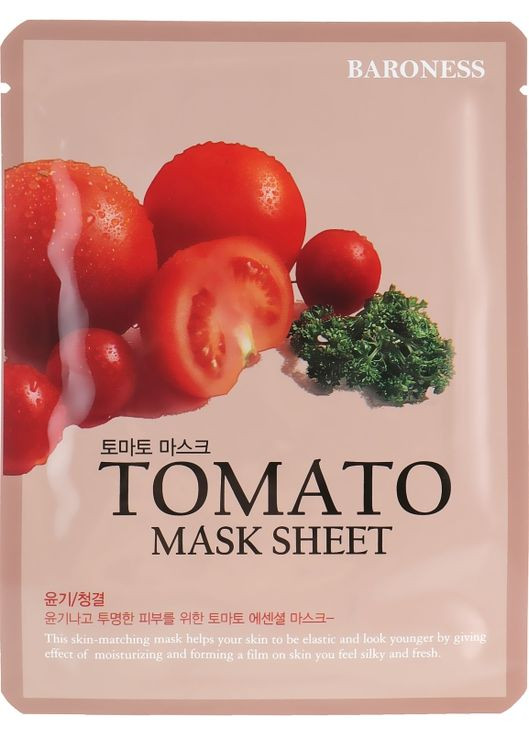 Тканинна маска з екстрактом томатів Baroness Mask Sheet Tomato 21g (601985-11226) BEAUADD (368617275)