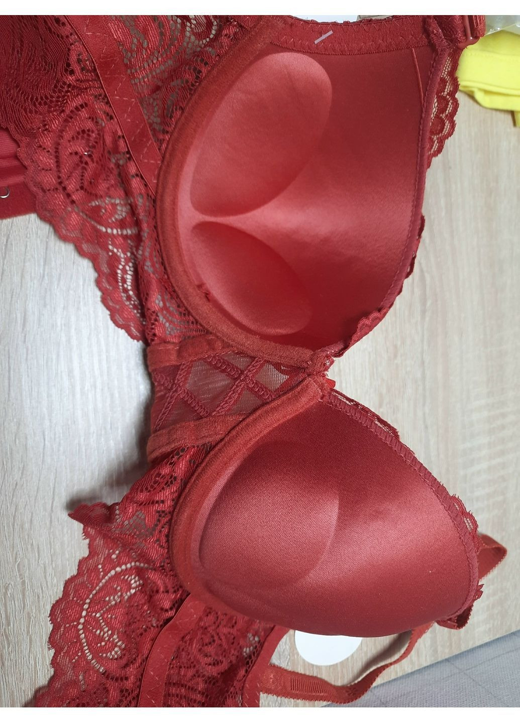 Темно-красный женский комплект нижнего белья (80-83 в) No Brand