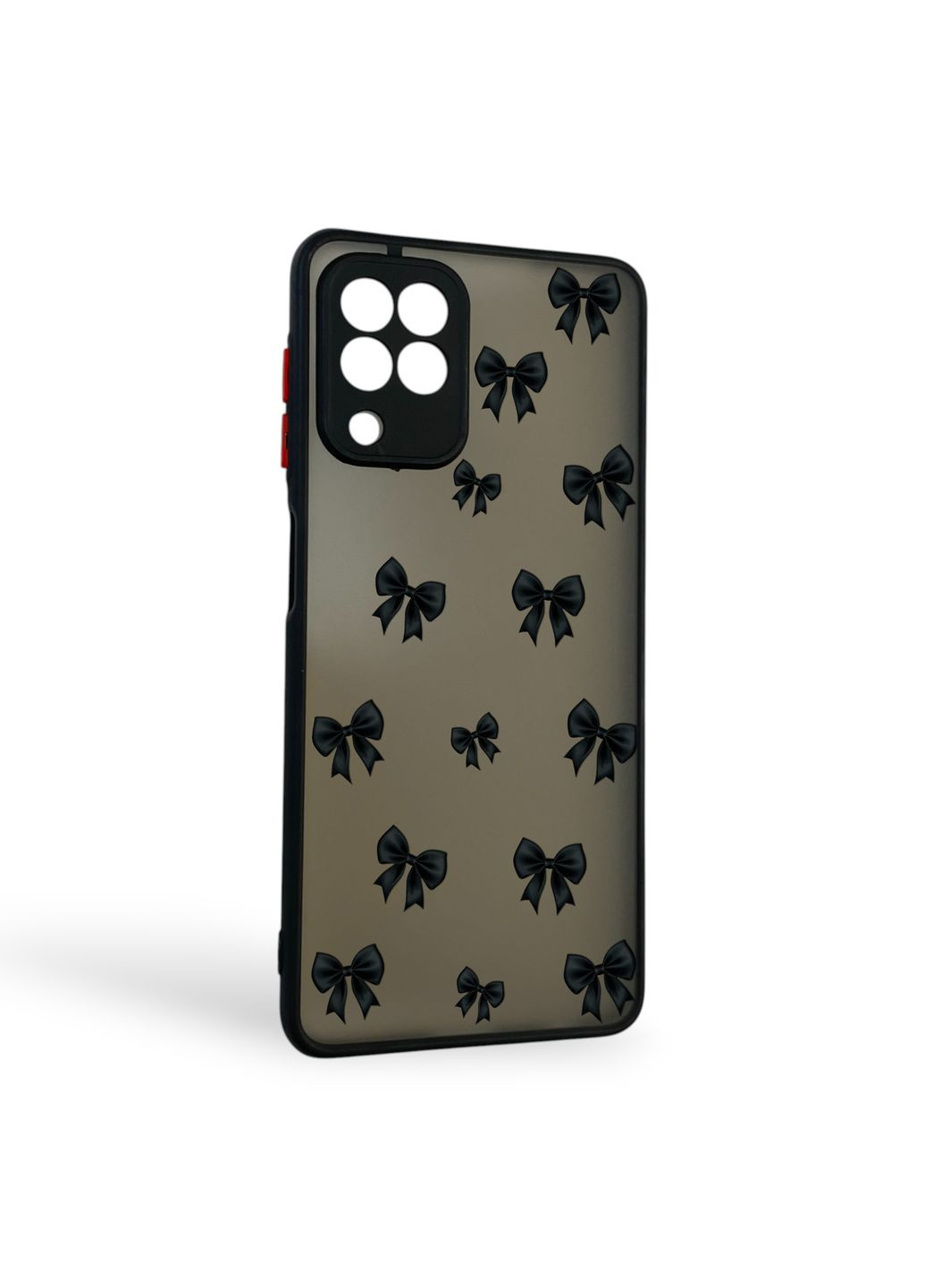 Чехол для телефона Galaxy M32 4G (SM-M325F) с 3D принтом бантиков с высокими бортами на самсунг м32 черный Samsung (366390200)