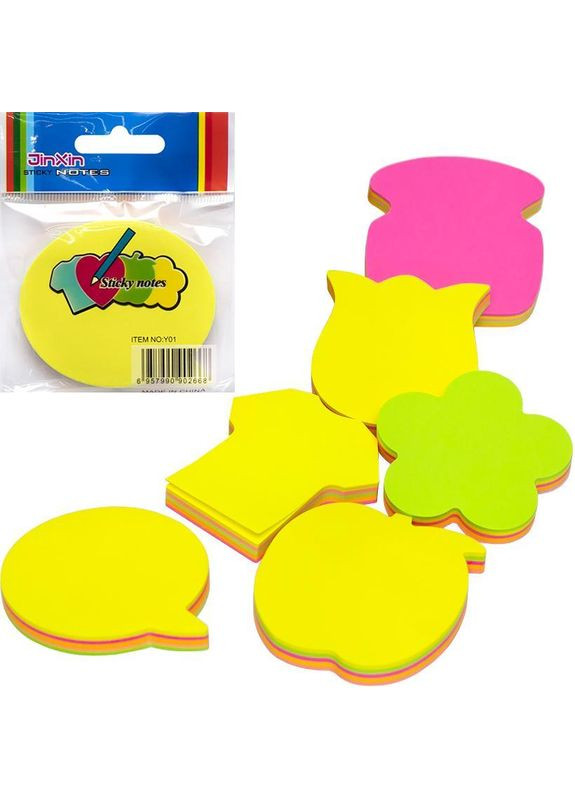 Папір для нотаток з липким шаром, ЯБЛУКО, 100 л, 70х70 мм No Brand (342416733)