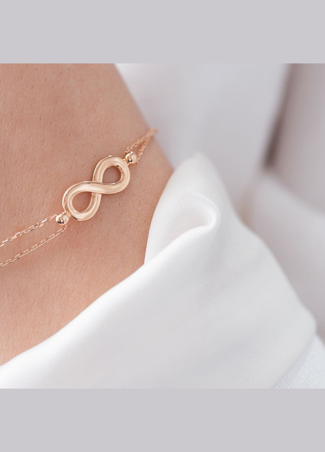 Браслет Нескінченність у червоному золоті б05084 19 19 Oniks (265530069)