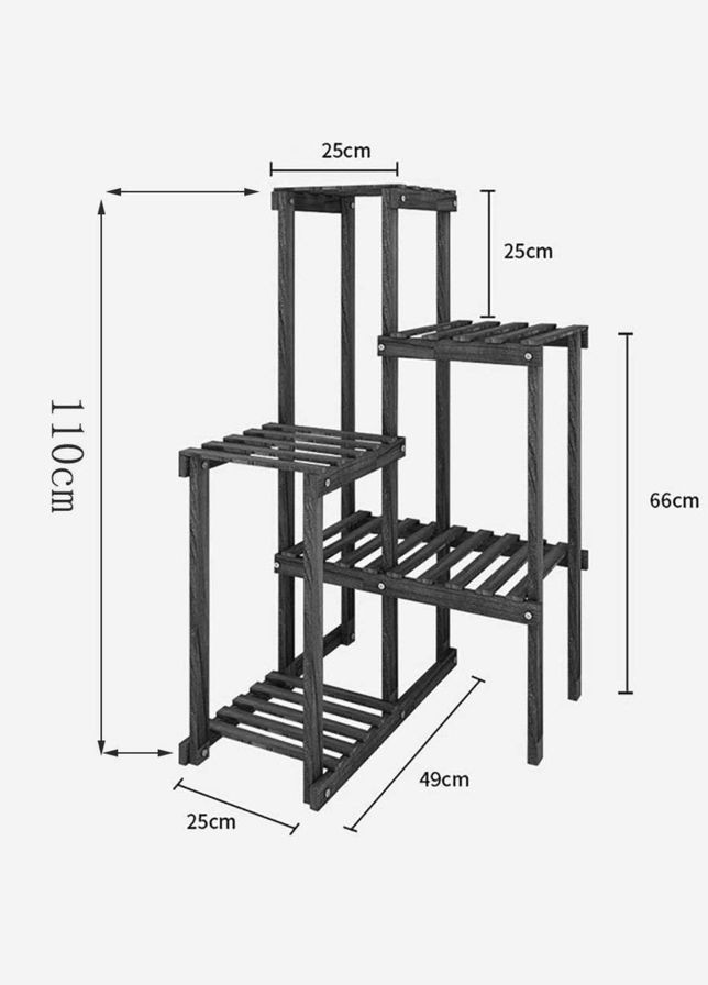 Стеллаж кухонный из дерева Джерита сиена (СТА-014105) No Brand (327866091)
