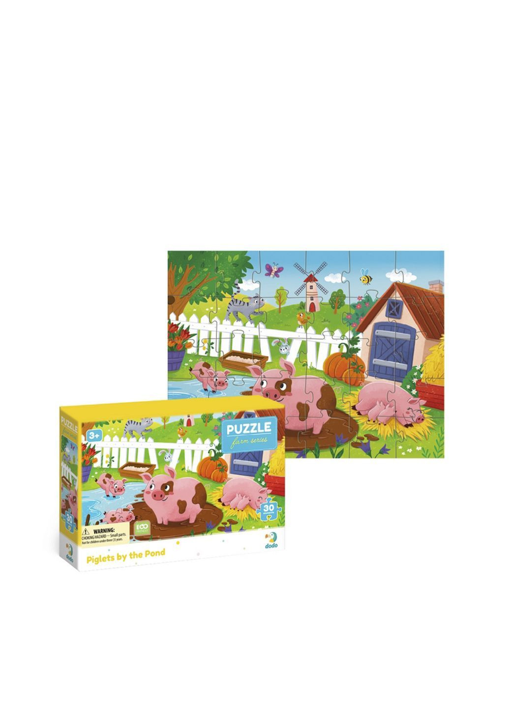 Пазл Поросята возле пруда, 30 элементов цвет разноцветный ЦБ-00286043 Dodo (362617512)