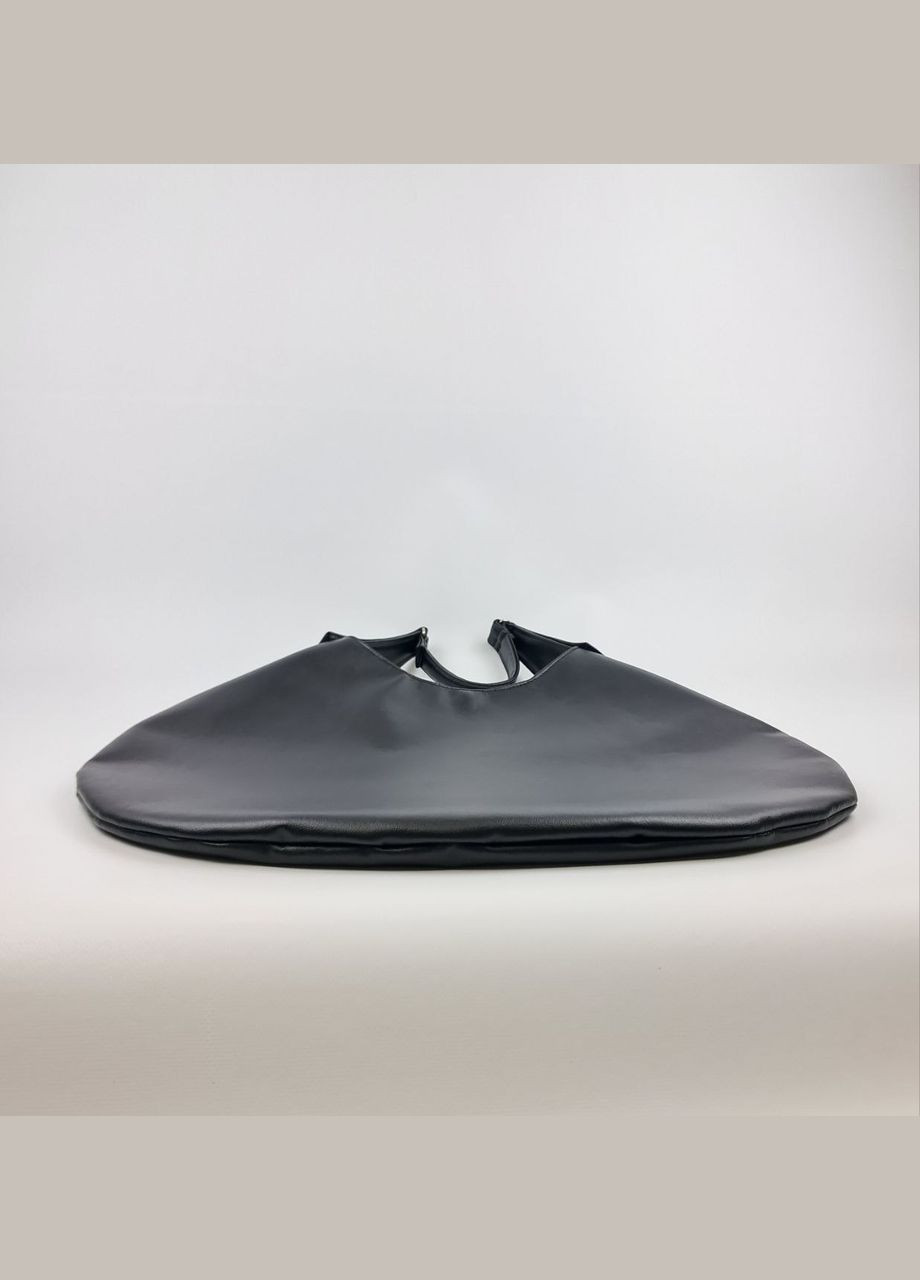 Сумка женская овальная из чёрной экокожи на плечо хобо No Brand (337990756)