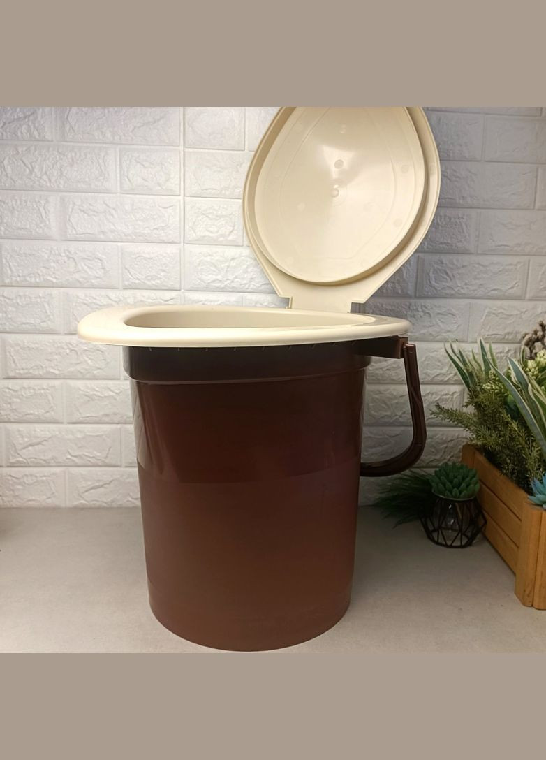 Пластиковый биотуалет 16л с откидной крышкой No Brand (366818184)