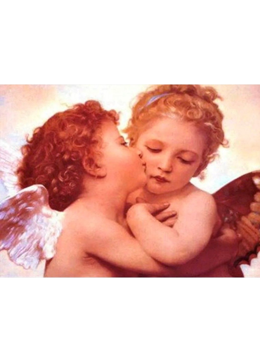 Алмазная мозаика вышивка Ангелочки и рассвет на подрамнике полная 5d 40х50 см 178517 No Brand (332208542)