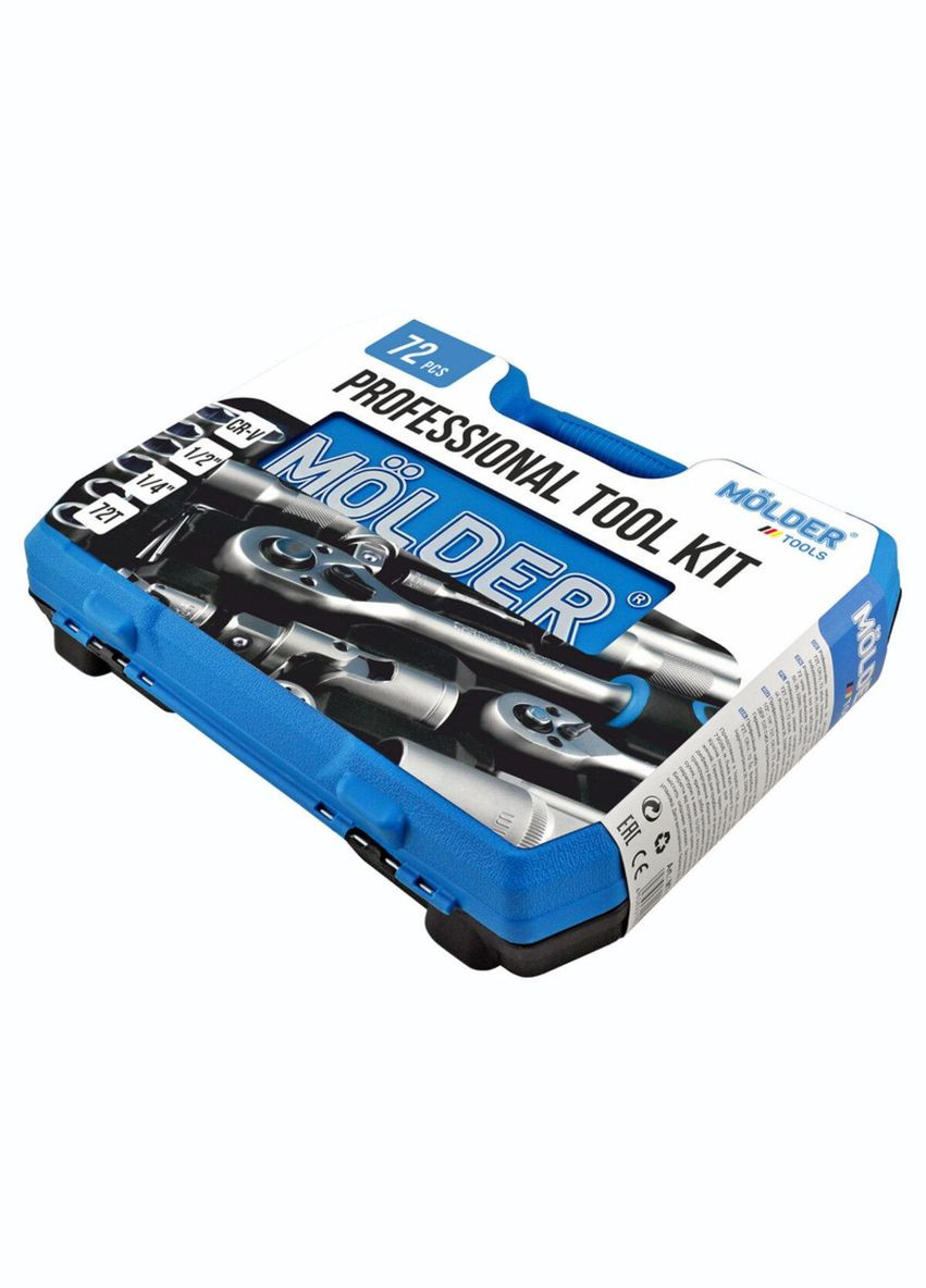 Професійний набір інструментів у кейсі MT60072 72 предмети Molder (335808106)