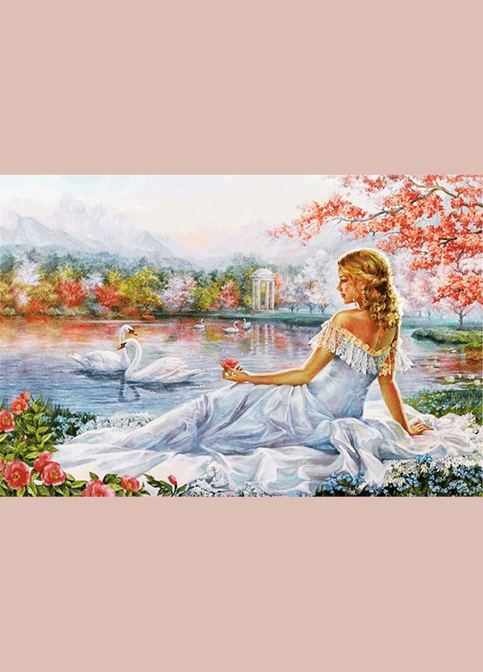 Набор алмазной вышивки "Мечты у озера" Чарівний діамант (333710931)