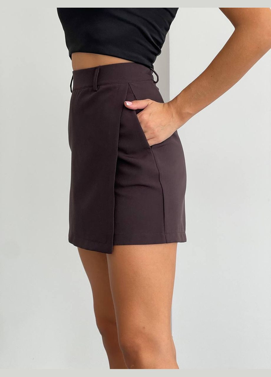 Коричневая юбка-шорты Luna