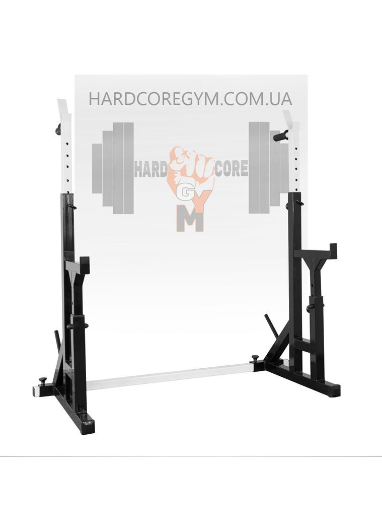 Стійки для присідання, жима лежачи та стоя, під штангу зі страховкою і брусами (до 250 кг) No Brand (326596715)