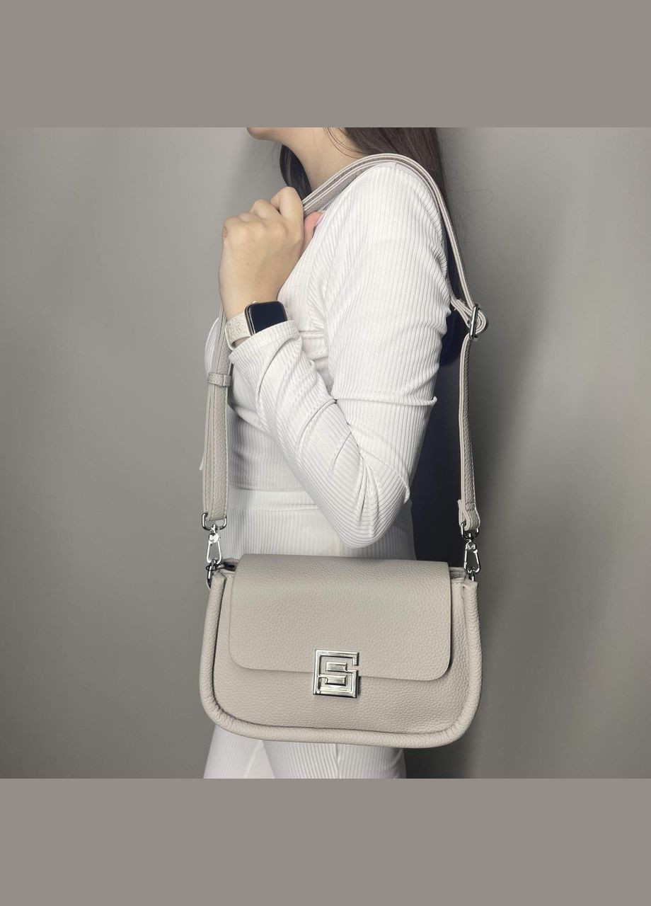 Жіноча сумка крос-боді з тильною кишенею та плечовим ременем сіра Alex&Mia (322768911)