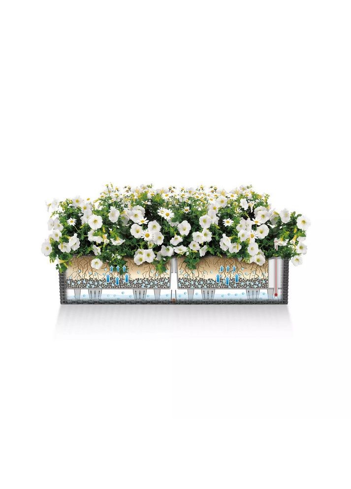 Розумний вазон Balconera Cottage 80 12 л світло-сірий 15457 Lechuza (316620863)