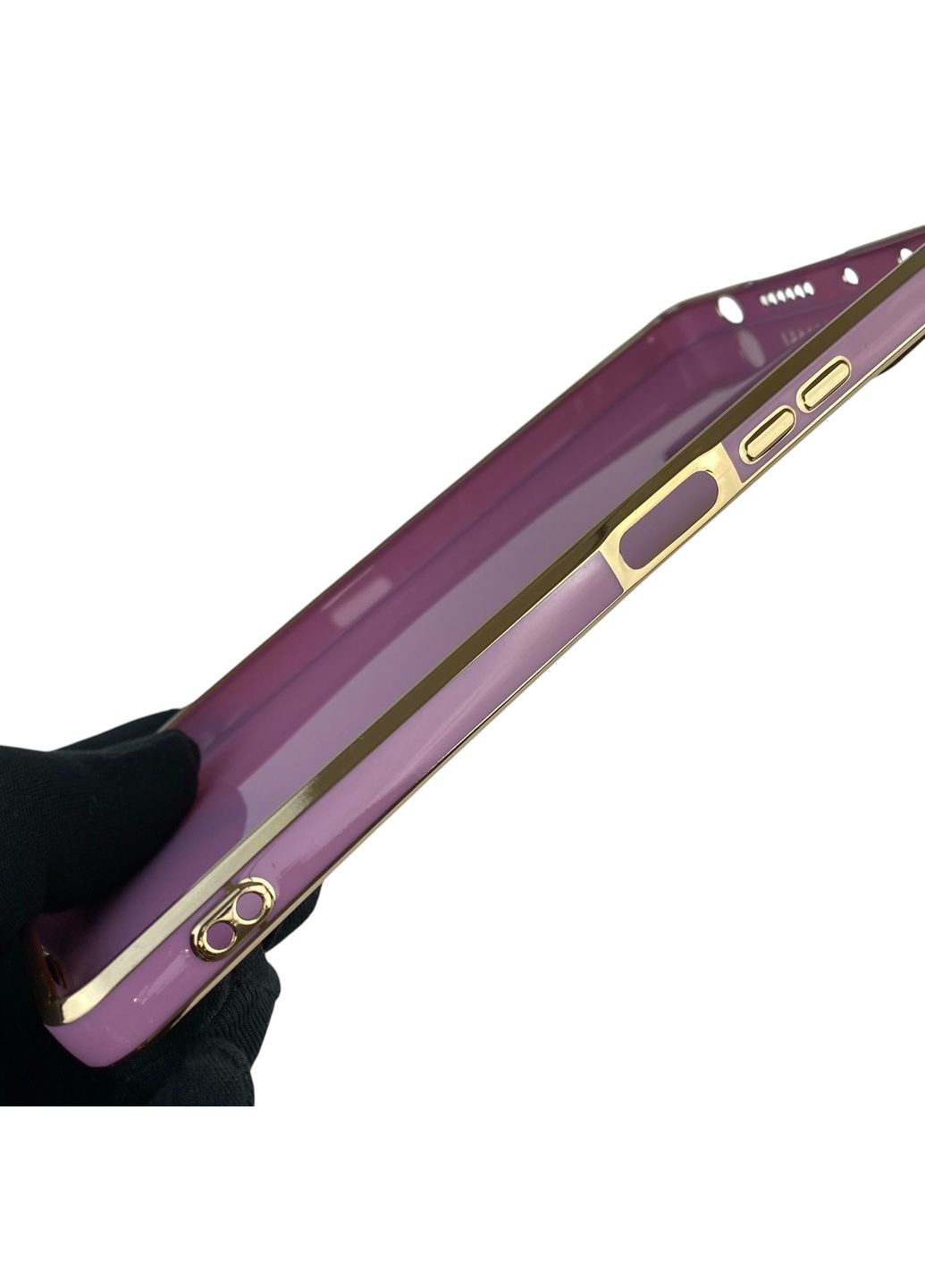 Чехол для Redmi Note 12 Pro 4G с защитой камеры с золотой окантовкой редми нот 12 про черничный gs1 Xiaomi (366231406)