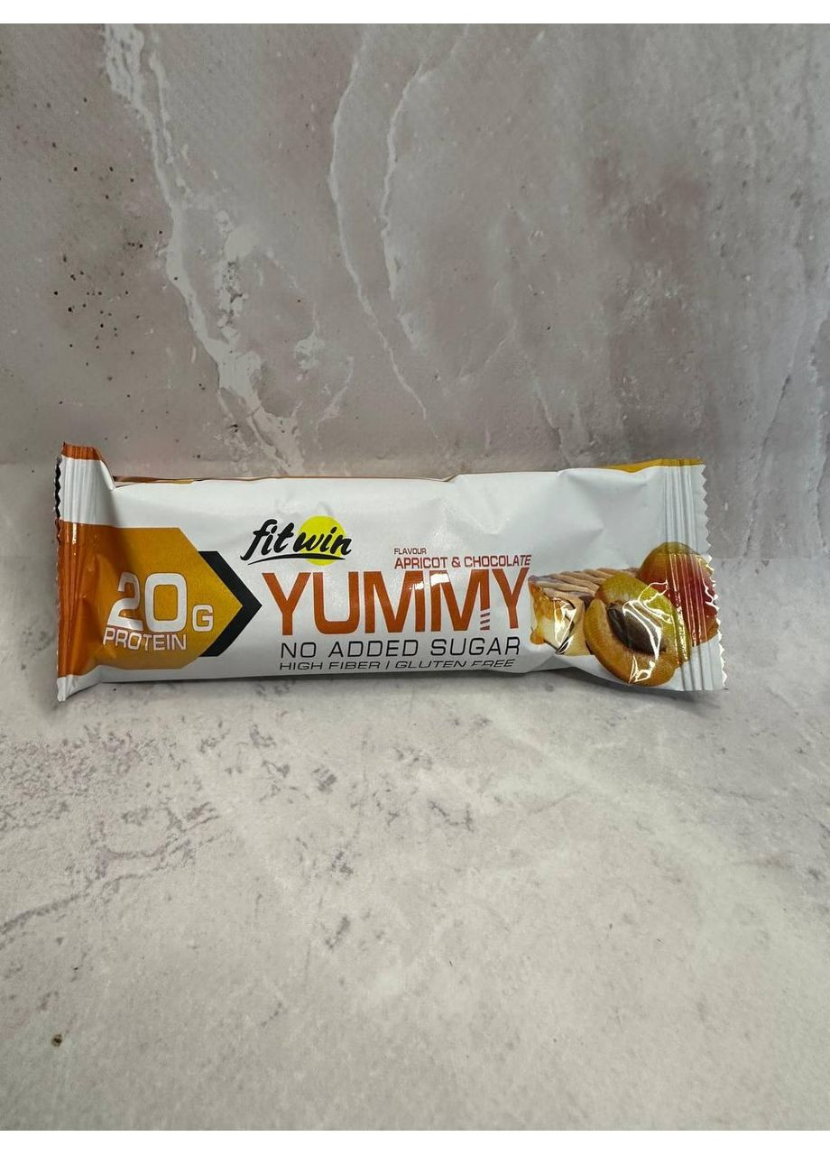 Батончик YummY FitWin абрикос и шоколад без сахара, 55 г No Brand (365820432)