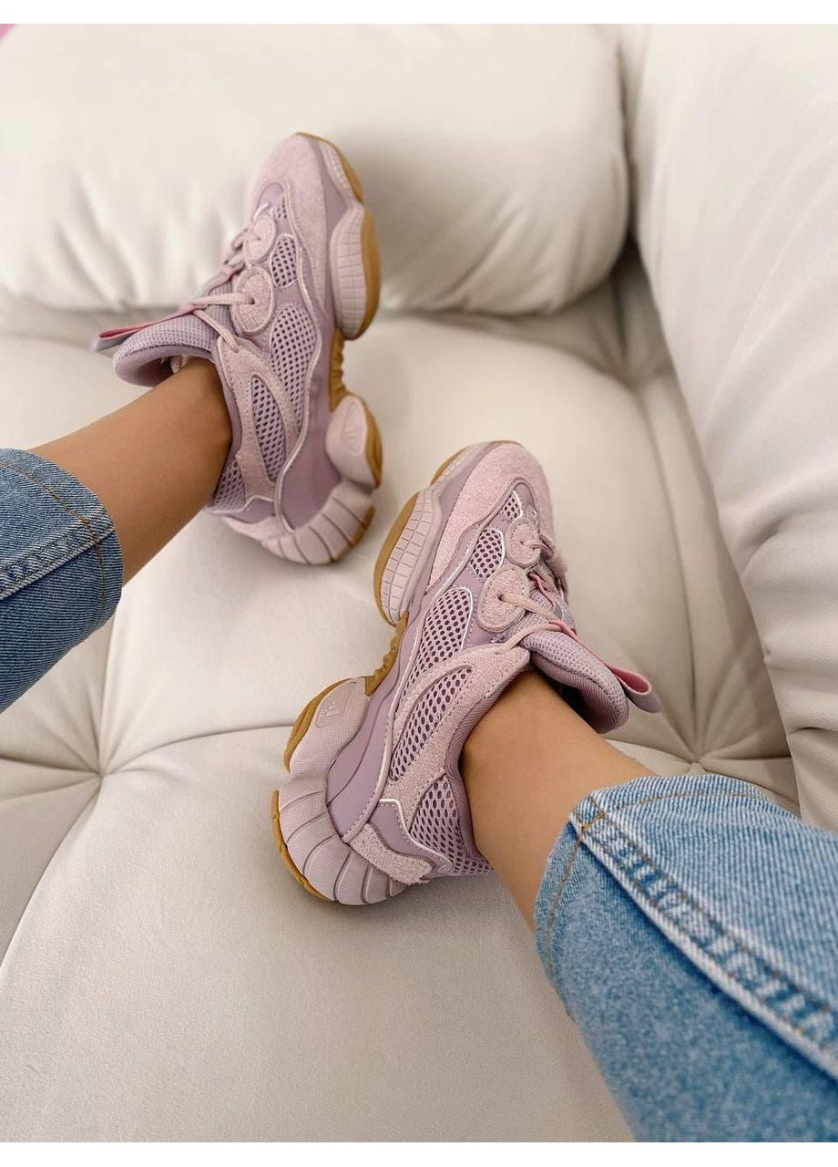 КРОССОВКИ ЖЕНСКИЕ ADIDAS YEEZY BOOST 500 VISION АДИДАС ИЗИ БУСТ No Brand розовые демисезоны (368869950)