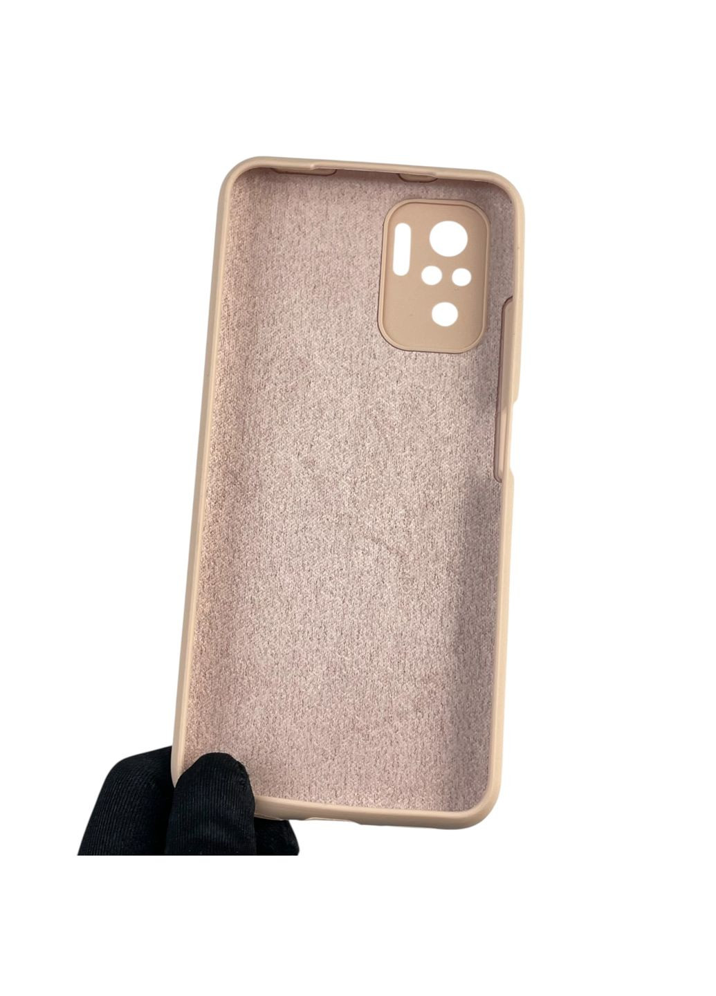 Чехол для POCO M5s силиконовый с микрофиброй нескользящий на сяоми поко м5с пудровый Xiaomi (366386297)