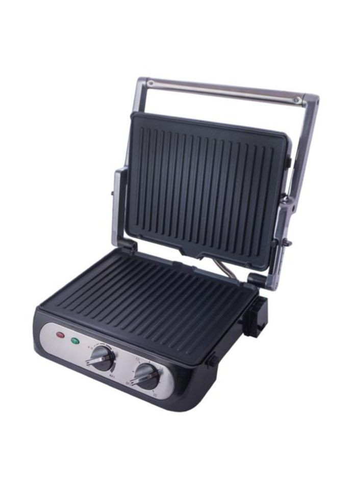 Гриль электрический прижимной CB1042 контактный электрогриль с антипригарным покрытием 2000Вт Crownberg (361318126)