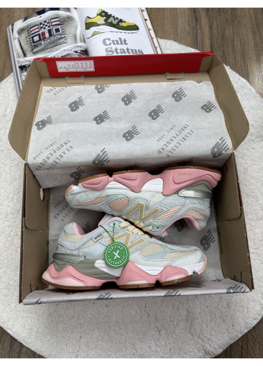 КРОССОВКИ ЖЕНСКИЕ NEW BALANCE 9060 JOE FRESHGOODS INSIDE VOICES BABY SHOWER BLUE НЬЮ БЕЛАНС 9060 No Brand комбинированные демисезоны (369388711)