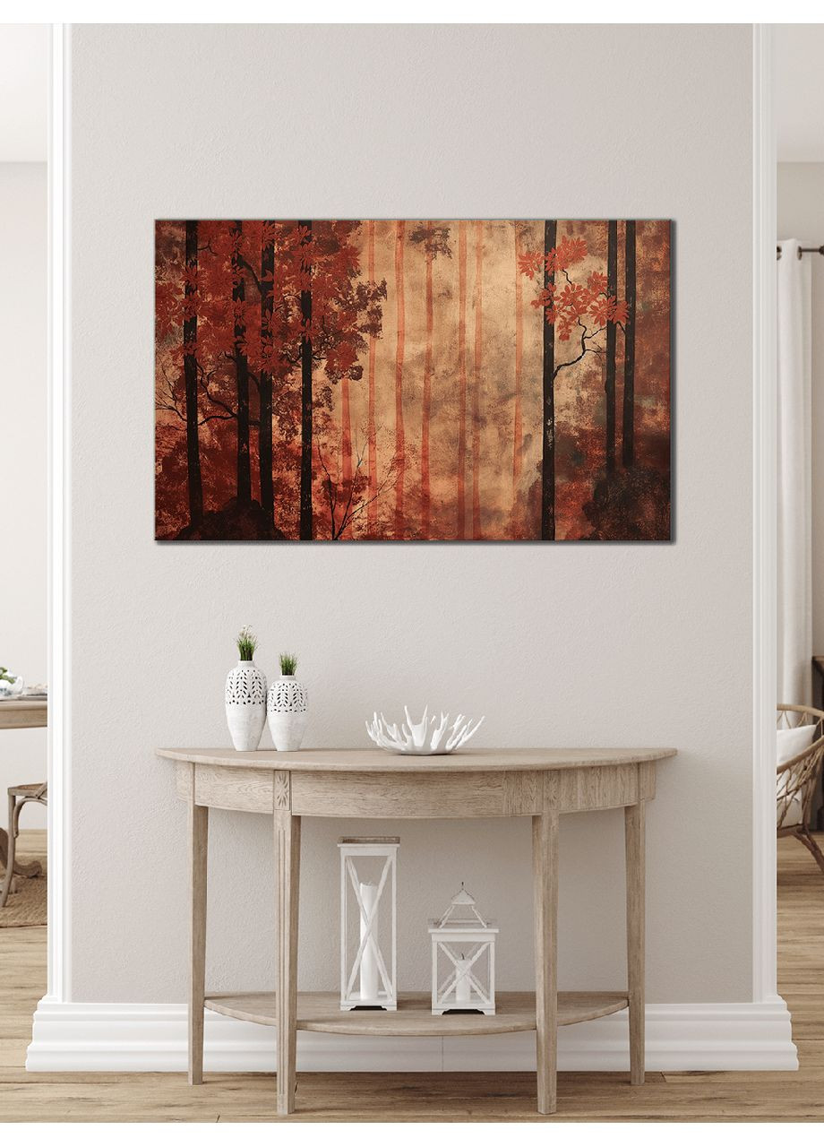 Картина на стену в гостиную/спальню с 3D-эффектом "Красные акценты" 60x100 см MN10151 Mako (373272912)