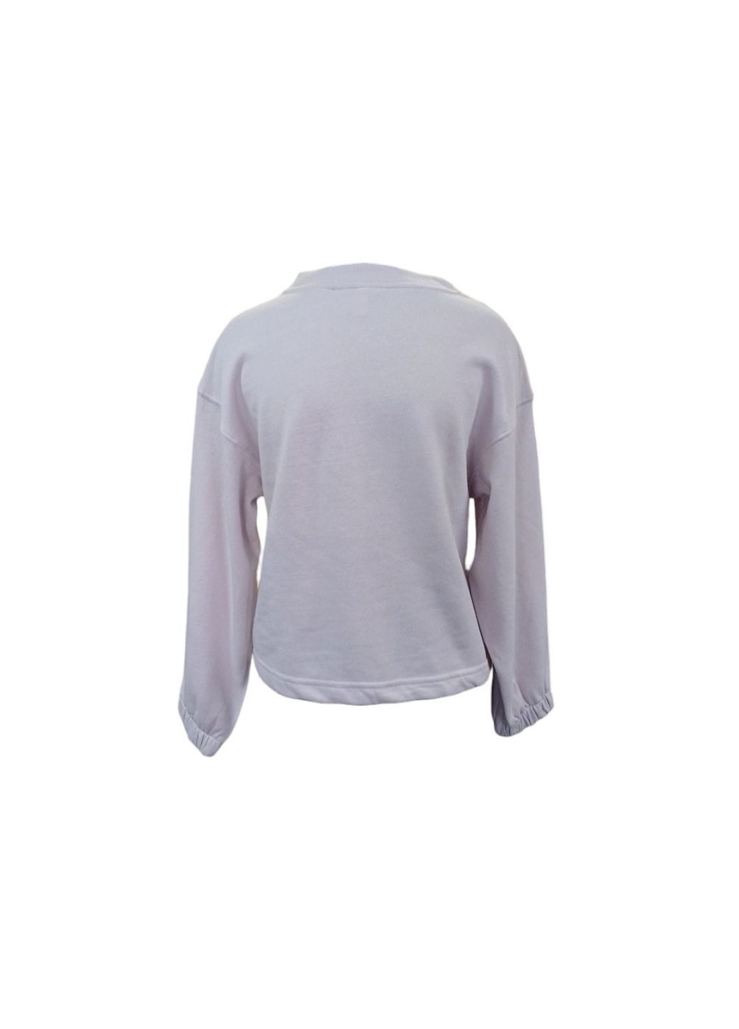 Светло-лиловый свитшот укороченный H&M однотонный (314942757)
